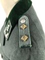 Forstdienst III.Reich, Dienstbluse für einen Revierförster, Scheideretikett von 1936. Die Kragenspiegel original vernäht, die Schulterstücke nur angeheftet