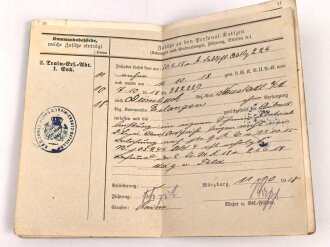 Bayern Militärpaß , eingestellt am 2.10.1902 bei 2.Ulanen Regiment König