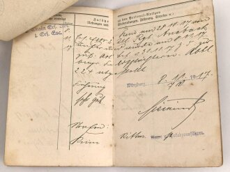 Bayern Militärpaß , eingestellt am 2.10.1902 bei 2.Ulanen Regiment König