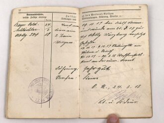 Bayern Militärpaß , eingestellt am 2.10.1902 bei 2.Ulanen Regiment König