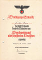 Reichsberufswettkampf 1938,  Teilnahmeurkunde DIN A5