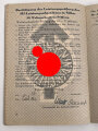 Leistungsbuch der Hitler-Jugend,eingetragenes Leistungsabzeichen in Silber