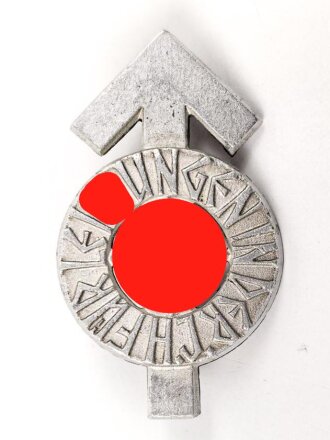 HJ Leistungsabzeichen in silber, Leichtmetalll, Verliehenes Stück , Hersteller M1/101