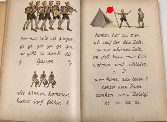 "Kinderfibel" mit 95 Seiten, datiert 1941. Guter Zustand