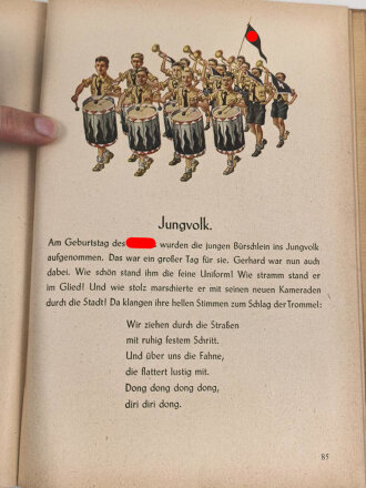 "Kinderfibel" mit 95 Seiten, datiert 1941. Guter Zustand
