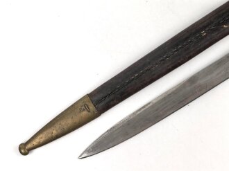 Preussen, Seitengewehr Modell 1871, Kammerstück von 1880,  Hersteller Alex Coppel Solingen. Guter Zustand