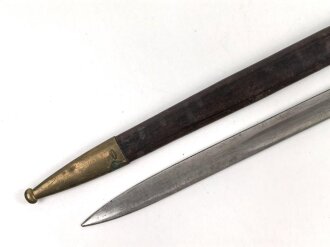 Preussen, Seitengewehr Modell 1871, Kammerstück von 1880,  Hersteller Alex Coppel Solingen. Guter Zustand