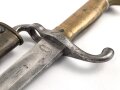 Preussen, Seitengewehr Modell 1871, Kammerstück von 1880,  Hersteller Alex Coppel Solingen. Guter Zustand