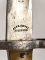 Preussen, Seitengewehr Modell 1871, Kammerstück von 1880,  Hersteller Alex Coppel Solingen. Guter Zustand