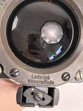 Luftwaffe, Führerkompass FK 38, Fl 23233, Hersteller Ludolph, Funktion nicht geprüft, Fertigung ab 1944 für He 162 und He 219. Innen leer ?
