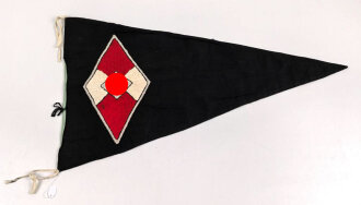 Bund Deutscher Mädel BDM, Gruppenwimpel "Freia" Gebraucht, guter Zustand, Maße 46 x 77cm
