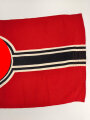 Kriegsmarine, Reichskriegsflagge in der kleinen Ausführung für U-Boote. Markiert " Kr. Fl. 50 x 85" . Guter Zustand