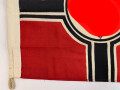 Kriegsmarine, Reichskriegsflagge in der kleinen Ausführung für U-Boote. 50 x 85 cm. Wenige kleine Mottenlöcher, sonst guter Zustand