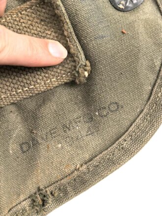 U.S. Army, 1944 dated folding shovel carrier, uncleaned