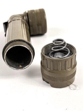 U.S. Army MX-991/U flashlight. Not tested, uncleaned, used.