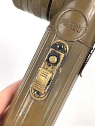 U.S. Army MX-991/U flashlight. Not tested, uncleaned, used.