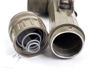 U.S. Army MX-991/U flashlight. Not tested, uncleaned, used.