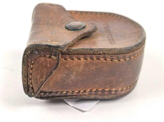 U.S. Army , Case, Carrying, M19. Leather case for compass. Used