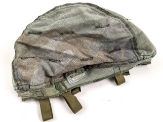 U.S. Army , 1988 ? dated U.S. Army, "Woodland" helmet cover, size medium / large