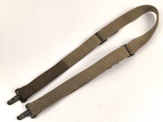 Jugoslawien nach 1945, Trageriemen für Feldfernsprecher 33 die von der jugoslawischen Armee nach dem Krieg weitergeführt wurrden. Praktischerweise wurde hier gleich der Erdspieß mitgeführt.