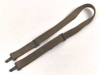Jugoslawien nach 1945, Trageriemen für Feldfernsprecher 33 die von der jugoslawischen Armee nach dem Krieg weitergeführt wurrden. Praktischerweise wurde hier gleich der Erdspieß mitgeführt.