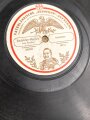 Kaiserreich und 1. Weltkrieg, Schellack Platte "Vaterländische Zonophon Aufnahme"  Radetzky Marsch /  Derr alte Dessauer