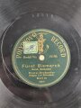 Kaiserreich und 1. Weltkrieg, Schellack Platte "Polyphone Record"  Deutsche Wacht / Fürst Bismarck Marsch