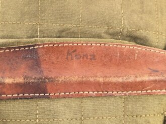 Tornister Wehrmacht. getragenes Stück, Hersteller gjl