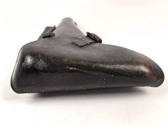 Koffertasche für Pistole P08 der Wehrmacht. Datiert 1938 oder 39, ungereinigtes Stück in gutem Gesamtzustand