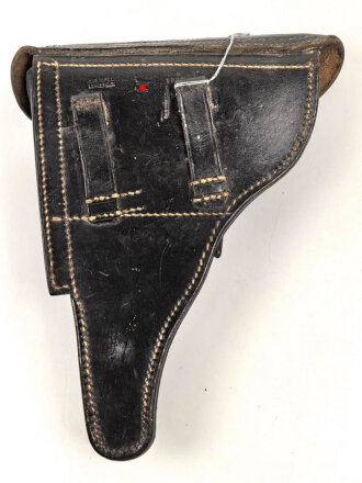 Koffertasche für Pistole P08 der Wehrmacht. Datiert 1938 oder 39, ungereinigtes Stück in gutem Gesamtzustand
