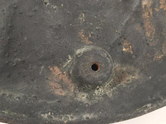 Generalfeldmarschall von Hindenburg, bronzierte Eisenguß Waldplakette, Höhe 37cm. Ungereinigt, guter Gesamtzustand