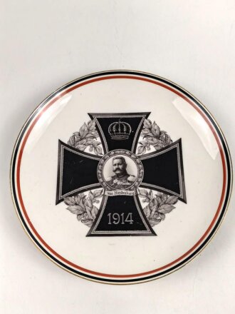 1. Weltkrieg, patriotischer Wandteller , Bildnis...