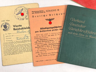 Konvolut Ausweise III.Reich, alle mehr oder weniger defekt