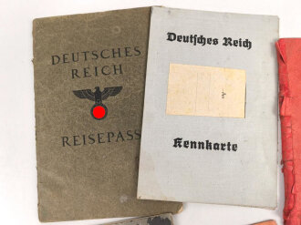 Konvolut Ausweise III.Reich, alle mehr oder weniger defekt