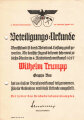Reichsberufswettkampf 1938, Teilnahmeurkunde DIN A5
