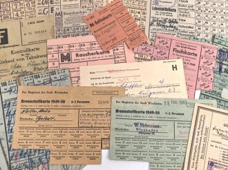 Deutschland nach 1945, Konvolut Bezugskarten aller Art