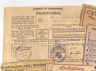 1. Weltkrieg Deutschland , Konvolut Bezugskarten aller Art