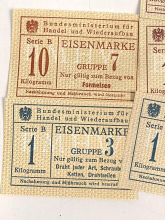 Österreich nach 1945, Konvolut Bezugskarten aller Art