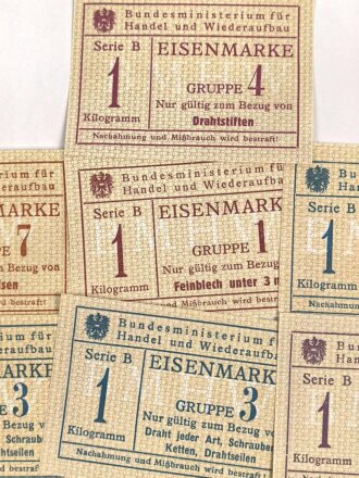 Österreich nach 1945, Konvolut Bezugskarten aller Art