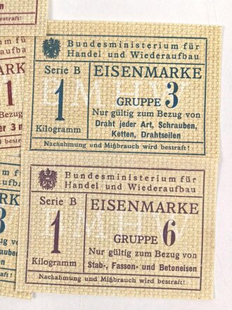 Österreich nach 1945, Konvolut Bezugskarten aller Art