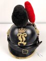 Bayern, Raupenhelm Modell 1868 für einen Artilleristen . Gereinigtes Stück, guter Gesamtzustand