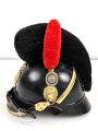 Bayern, Raupenhelm Modell 1868 für einen Artilleristen . Gereinigtes Stück, guter Gesamtzustand