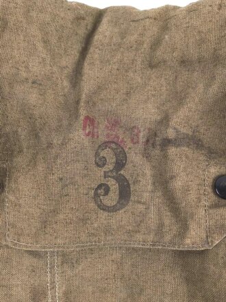 Tschechoslowakei 2.Weltkrieg , Tasche für die Gasmaske,  getragenes Stück in gutem Gesamtzustand