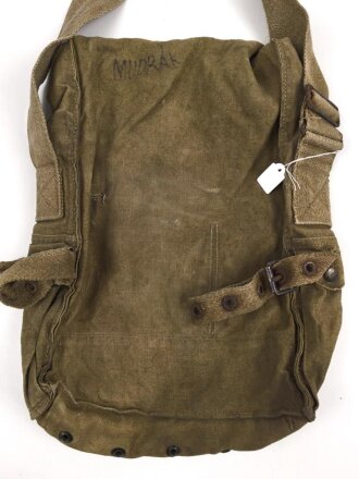Tschechoslowakei 2.Weltkrieg , Tasche für die Gasmaske,  getragenes Stück in gutem Gesamtzustand