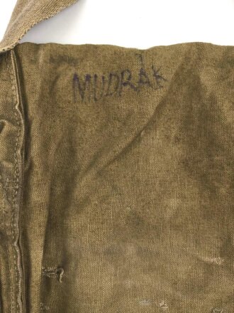Tschechoslowakei 2.Weltkrieg , Tasche für die Gasmaske,  getragenes Stück in gutem Gesamtzustand