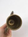 Reichskriegerbund Kyffhäuser, Fahnenspitze aus den 1920-30iger Jahren . Messing lackiert. Gesamthöhe 25cm