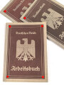 Arbeitsbuch III.Reich, gebraucht, gut, Ausgefüllt, Modell mit vier Hakenkreuzen in den Ecken. Sie erhalten ein ( 1 ) Stück