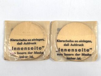 Zwei Satz Klarscheiben für die Gasmaske der...