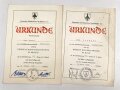 Deutschland nach 1945, Konvolut Urkunden einer Angehörigen des Soldatenbund Kyffhäuser