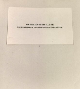 Kaiserreich, vier Visitenkarten Gerhard Steinbauer, Major und zuletzt Kommandeur der 7. Bayr. Fahr Abteilung. Jeweils Aufgeklebt